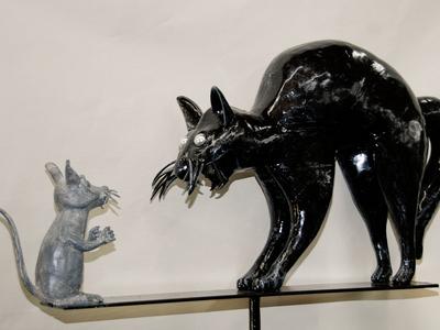 Katze mit Maus ( Art. Nr. 3027 )